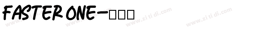 Faster One字体转换